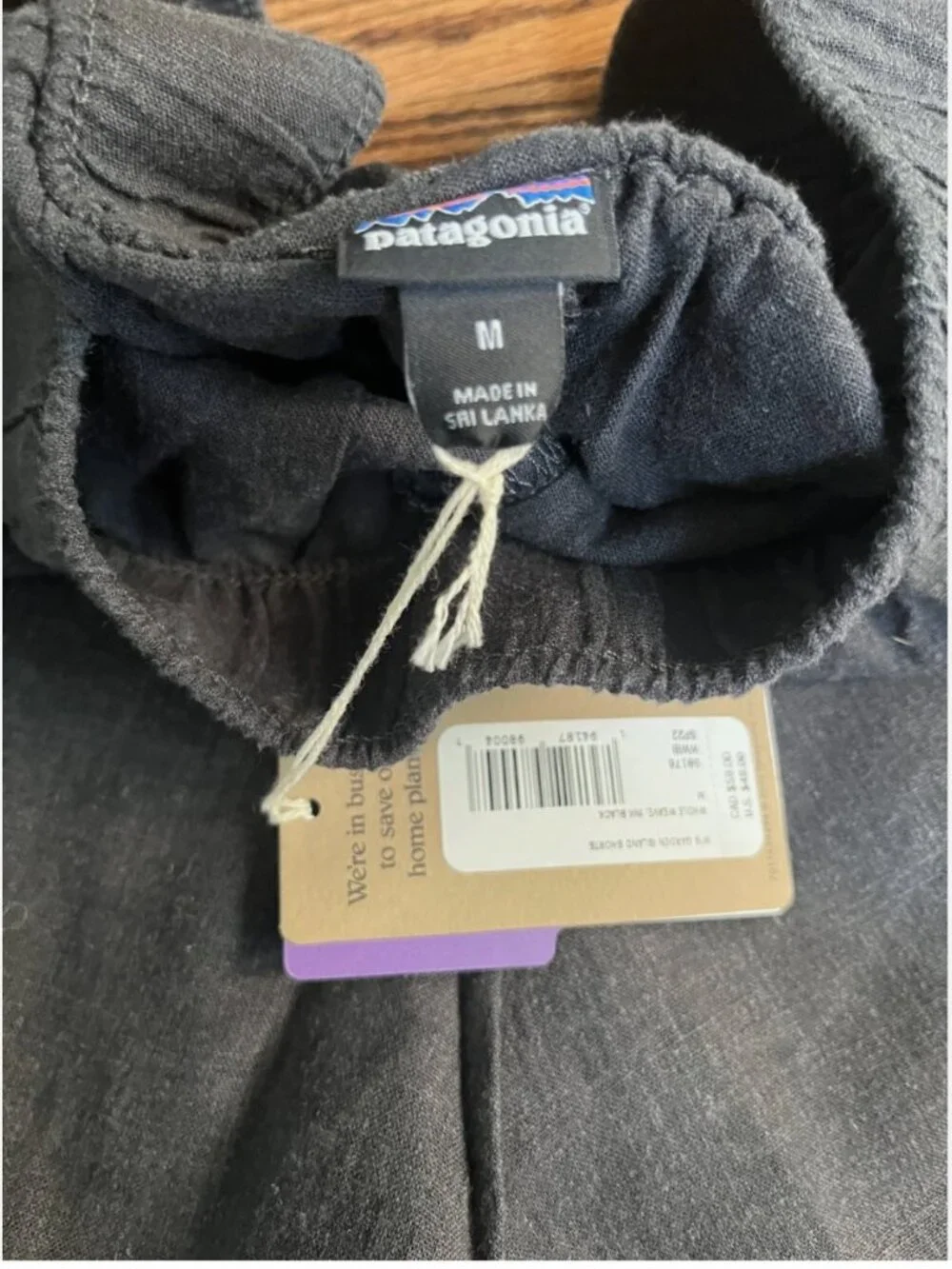 New! Patagonia Women’s Garden Island Shorts Medium Whole Weave: Ink Black NWT - Picture 4 of 11